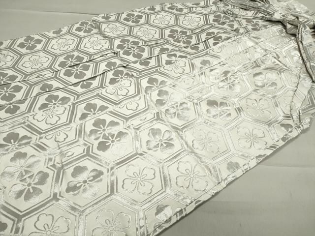 平和屋着物 男性 馬乗り袴 亀甲花菱文 銀糸 CAAX5799gh