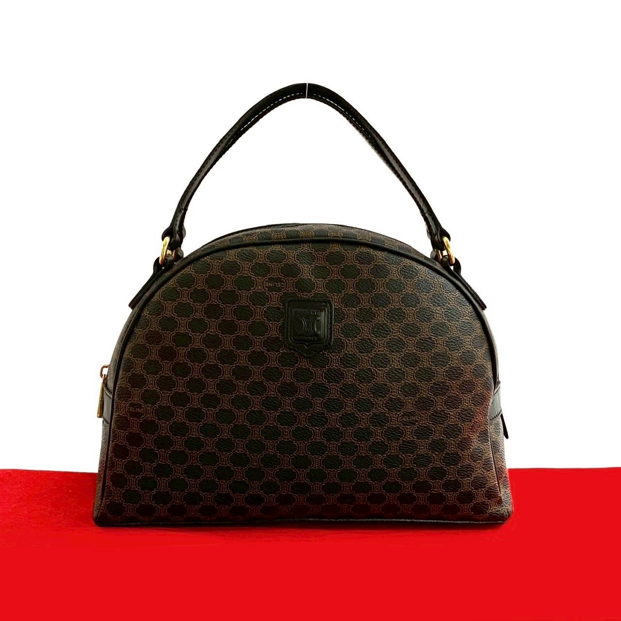 極 美品 CELINE セリーヌ ヴィンテージ マカダム ブラゾン