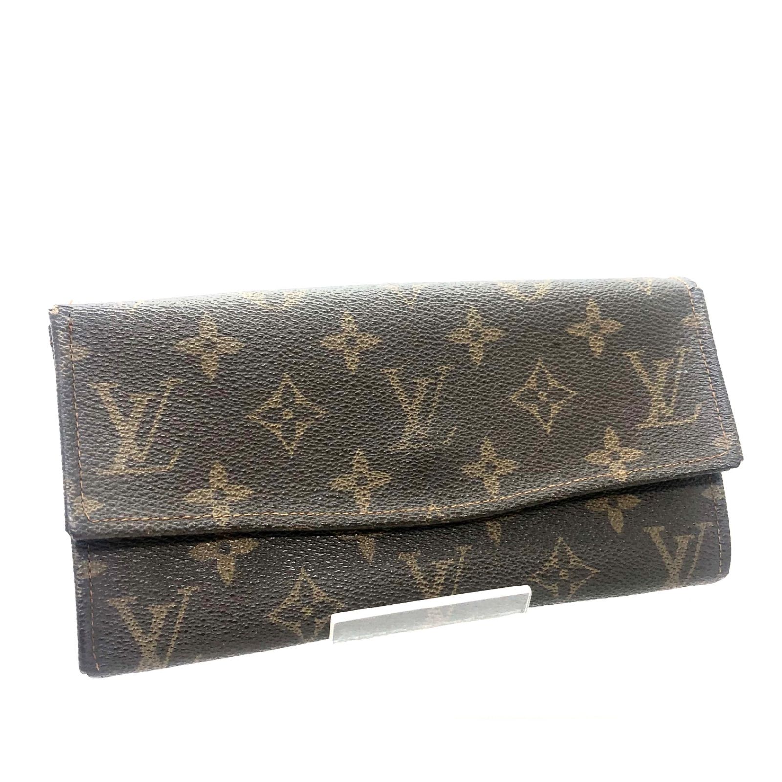 □希少ヴィンテージ□鑑定済み□LOUIS VUITTON ルイヴィトン モノグラム エンベロープ 長財布 PVC×レザー ブラウン ゴールド金具  ECLAIRファスナー FIOCCHIホック - メルカリ