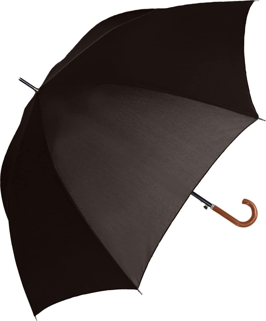 新着商品 親骨グラスファイバー ジャンプ式 413-006 65cm 無地 ブラック メンズ日傘 晴雨兼用長傘 中谷