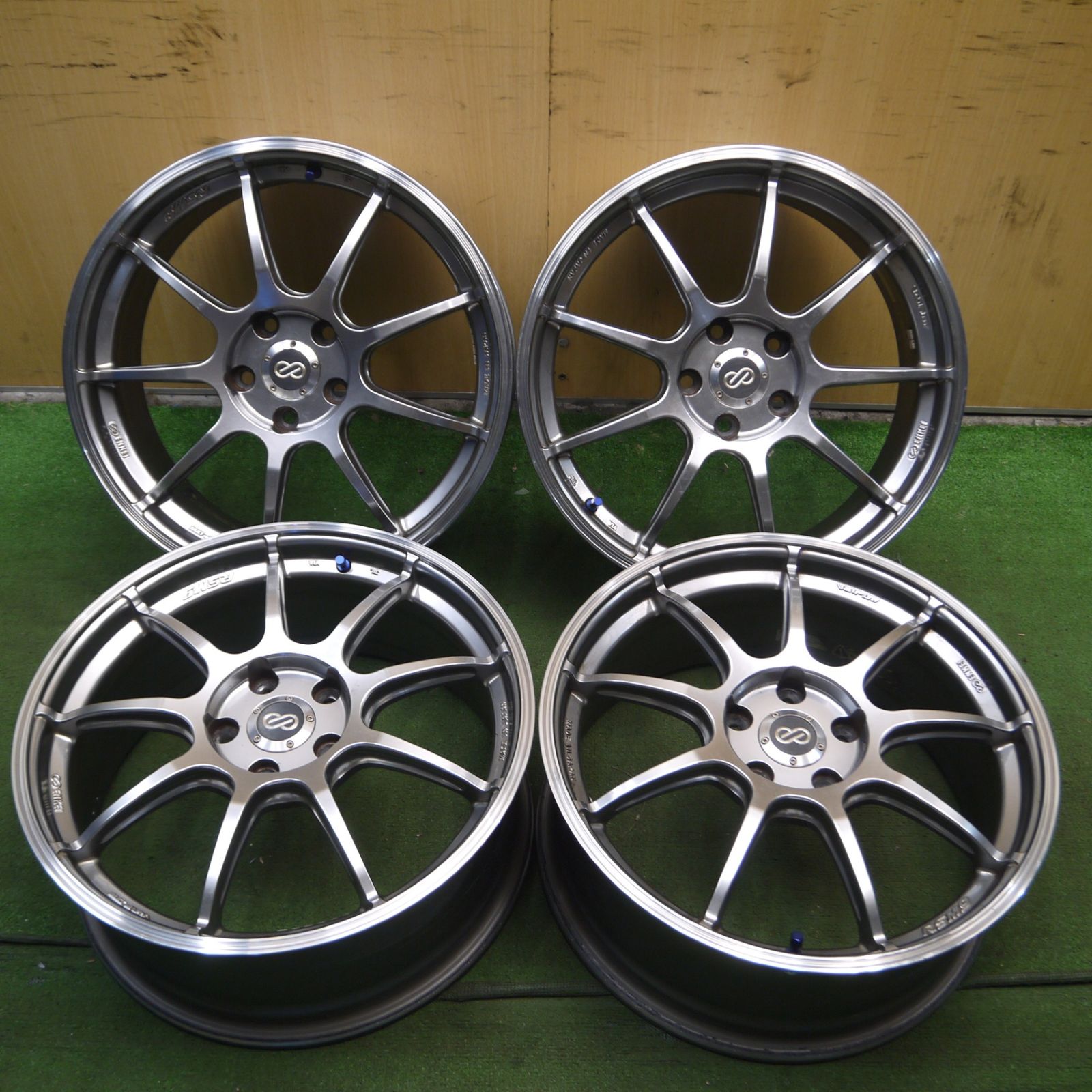 送料無料* 4本価格☆ENKEI RSM9 ホイール 18インチ エンケイ 18×7.5J 