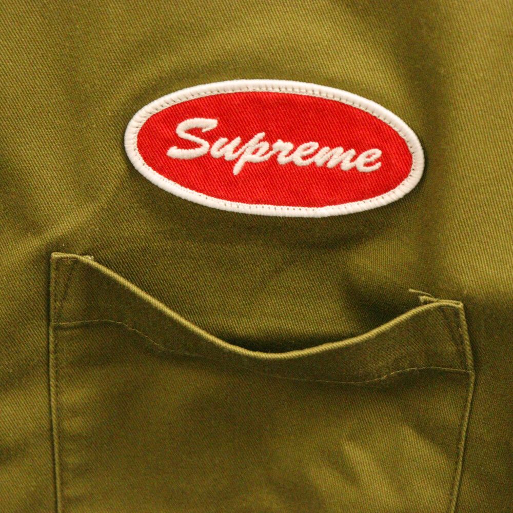 supreme サーマルスリーブワークシャツ カーキ M 【公式通販】