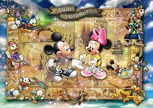 ディズニージグソーパズル1000Pボンボヤージュ ディズニー ミッキー ミニー ジグソーパズル ボン・ボヤージュ