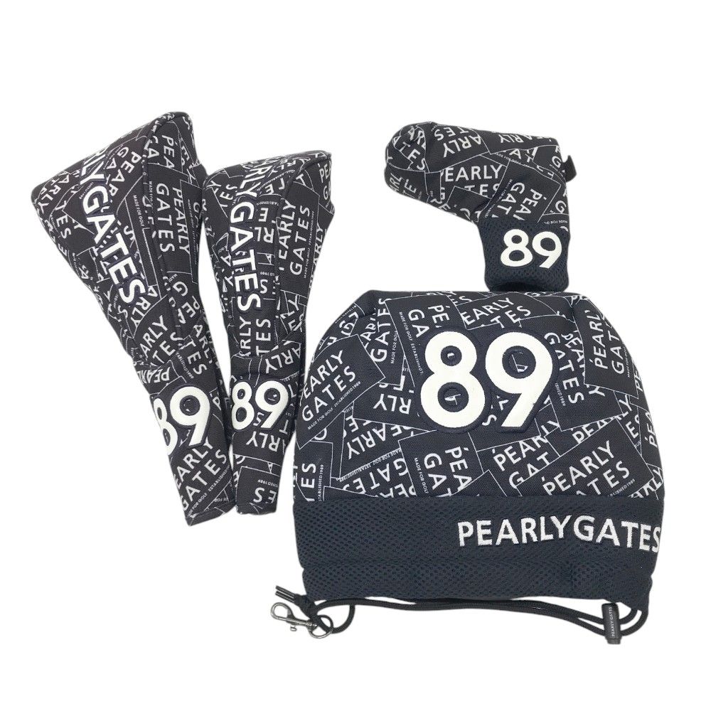 PEARLY GATES パーリーゲイツ  ヘッドカバー セット ロゴ総柄 ネイビー系 IR DR FW PT [240101350424] ゴルフウェア ストスト