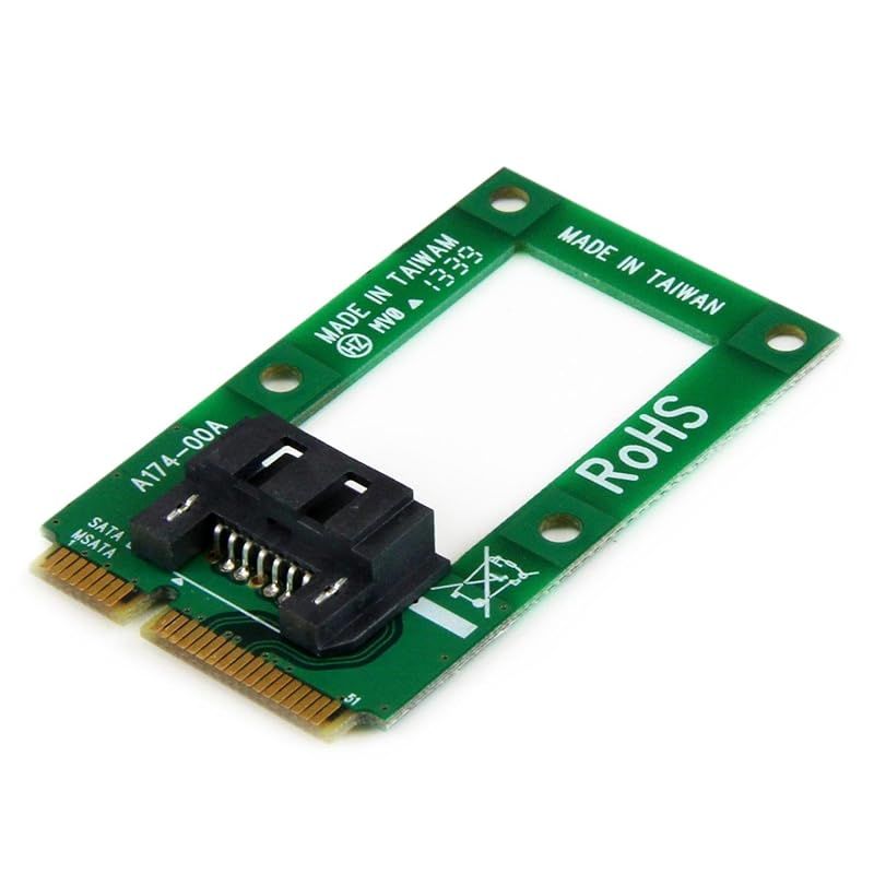 StarTech.com mSATA - SAT変換アダプタ Mini SATA - SATAコンバータカード 2.5インチ/3.5インチHDD/SSDに対応 MSAT2SAT3 1