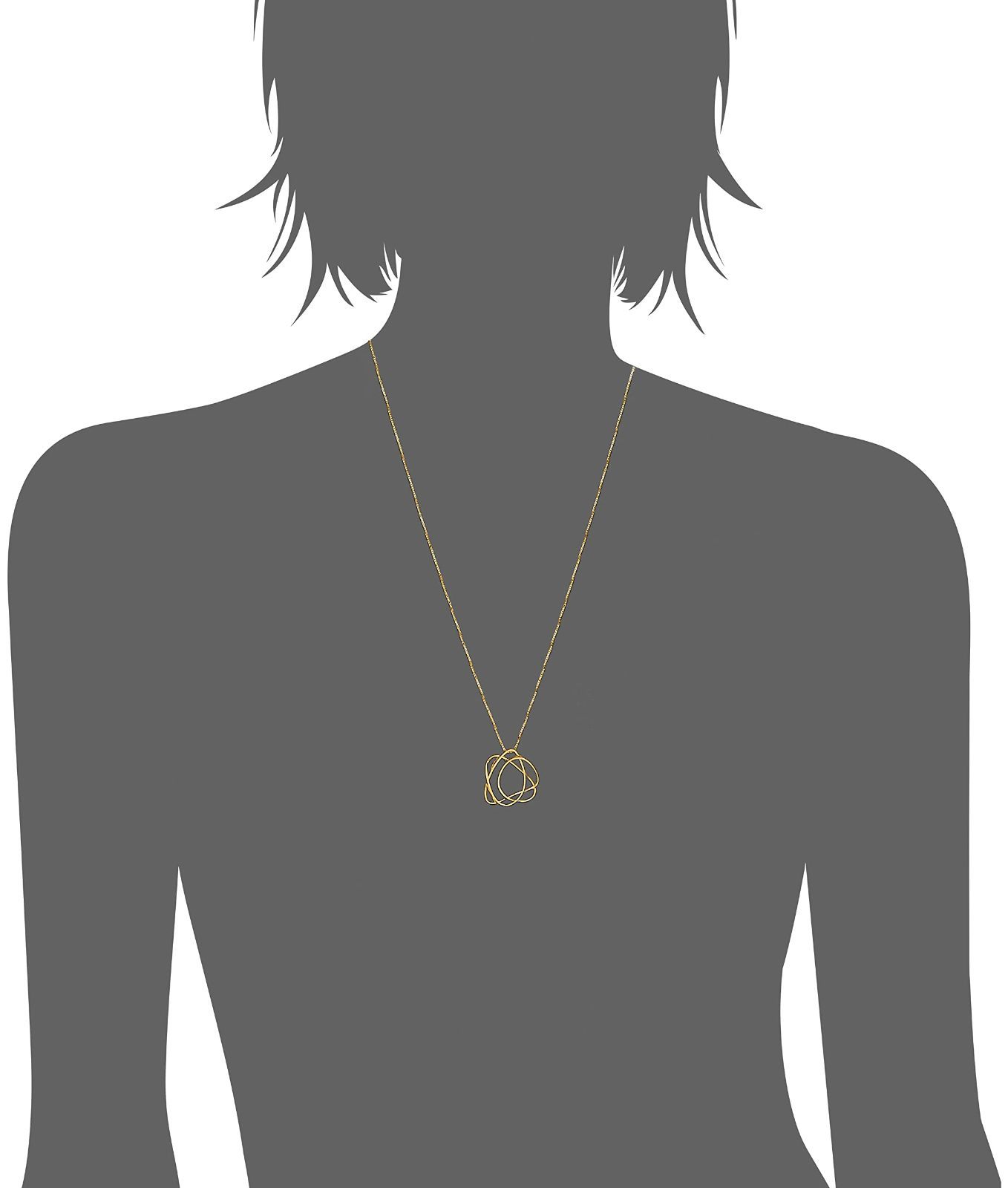 在庫処分 イエローゴールド KM8N009860SI Silver925 GURU-GURUネックレス MAYU Kuma Kengo ヴァンドーム青山