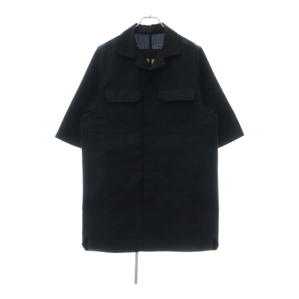 Rick Owens リックオウエンス 21SS MAGNUM JACKET マグナムジャケット ナイロン半袖ジャケット ブラック RU21S6787-TS