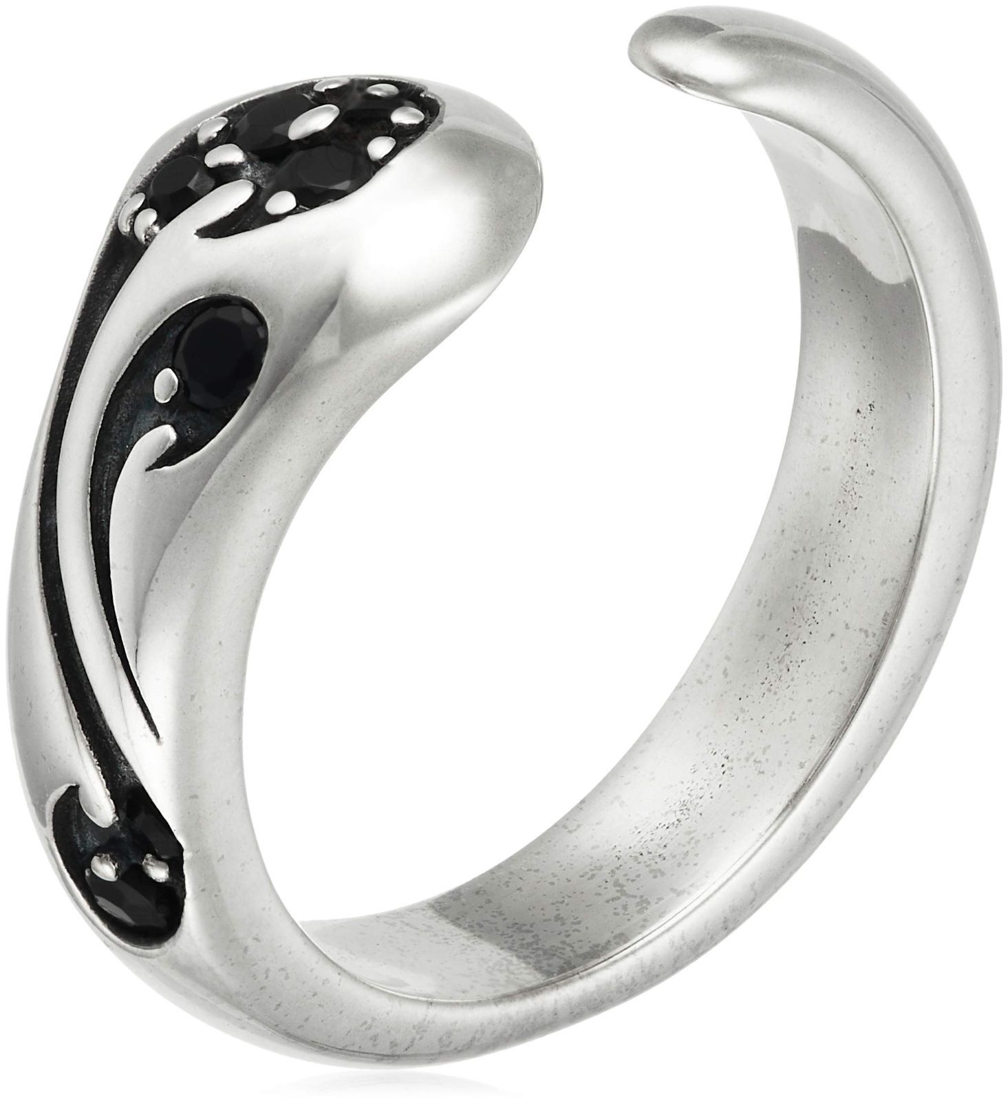 人気商品 FSR709-BKCZ シルバーリング スムースライン 日本サイズ13号 ブラックジルコニア STYLE フリースタイル STEELWINDOWSANDDOORS_COM