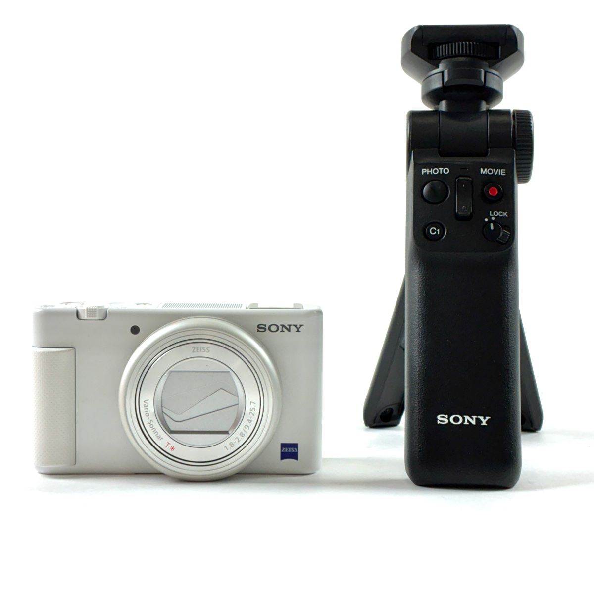 SONY VLOGCAM ZV-1G シューティンググリップキット ホワイト デジタルカメラ「VLOGCAM ZV-1 II」シューティンググリップ
