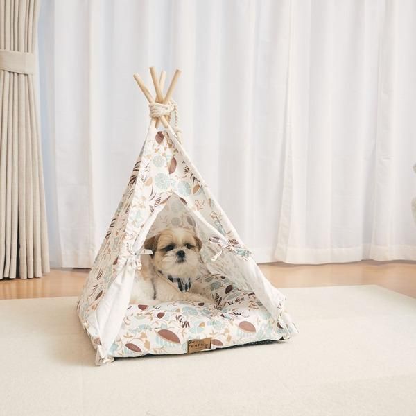 定番人気，人気セール Pet Tipi tent（ペットティピーテント）スクエア×ホワイト カプセルトイ・ガチャガチャ