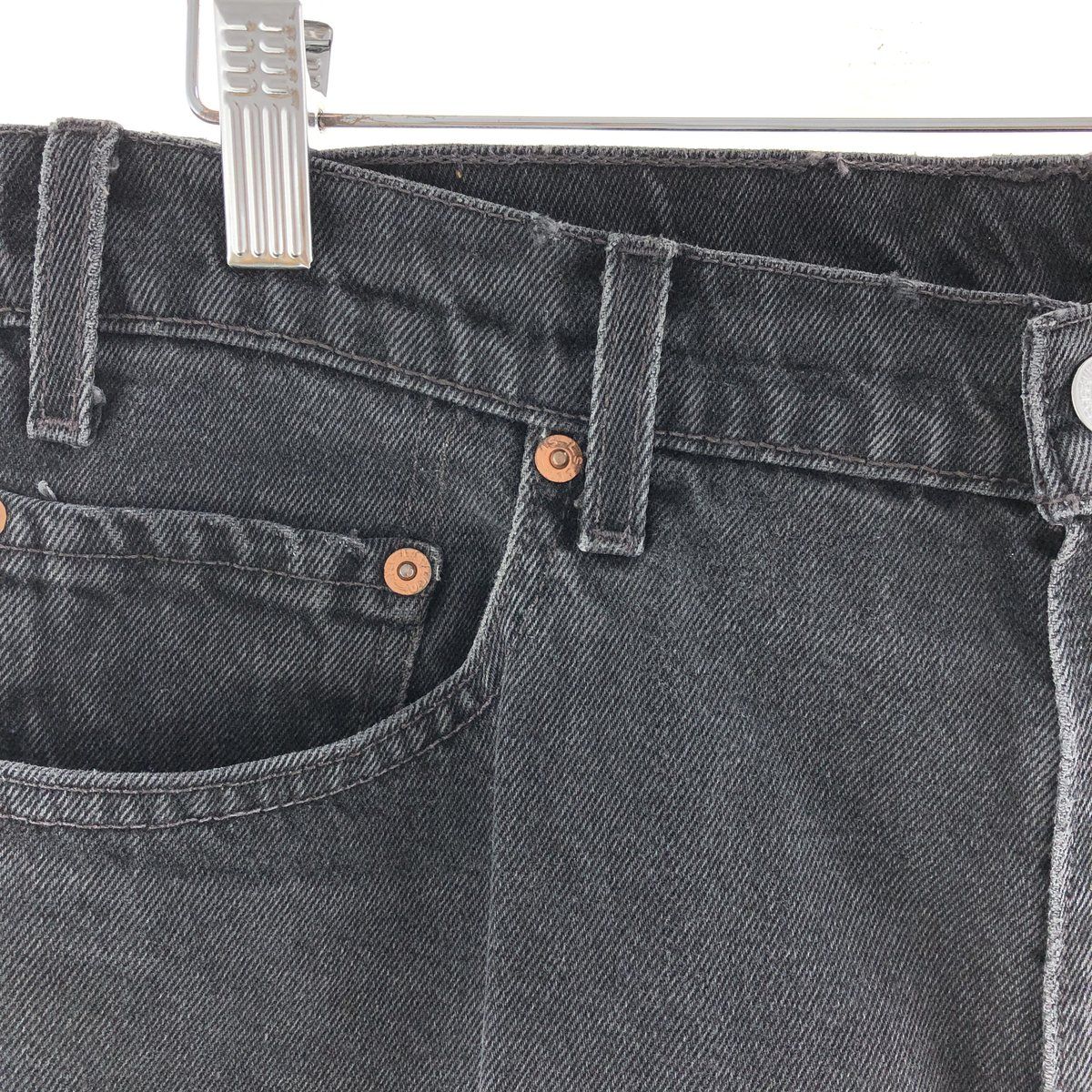 古着 90年代 リーバイス Levi's 505 REGULAR FIT STRAIGHT LEG ブラックデニム テーパードデニムパンツ  メンズw36 ヴィンテージ/taa003833