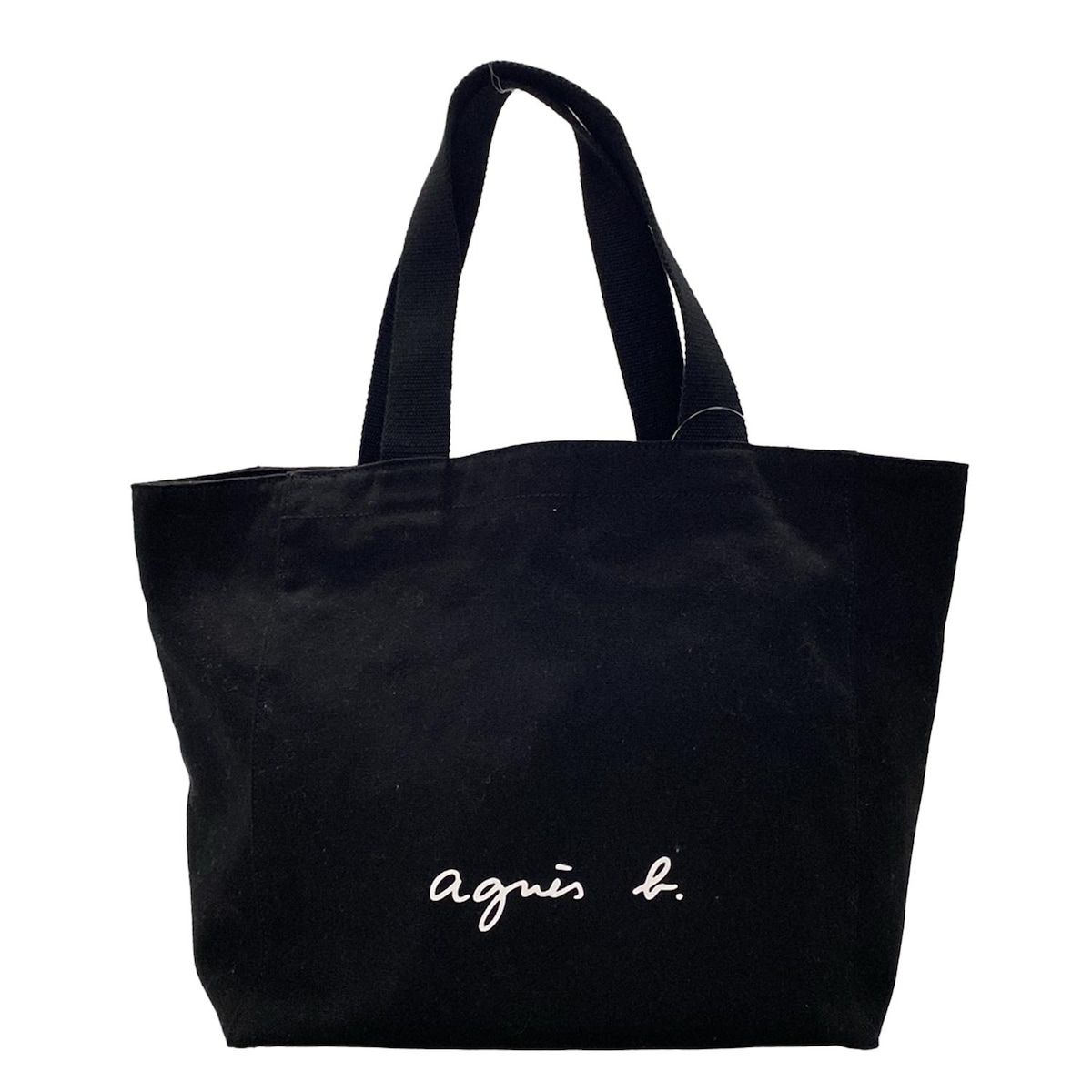 ✨美品✨ agnès b. アニエスべー トートバッグレザー ブラック A4可 美品アニエスベーブラック トートバッグA4可レザー