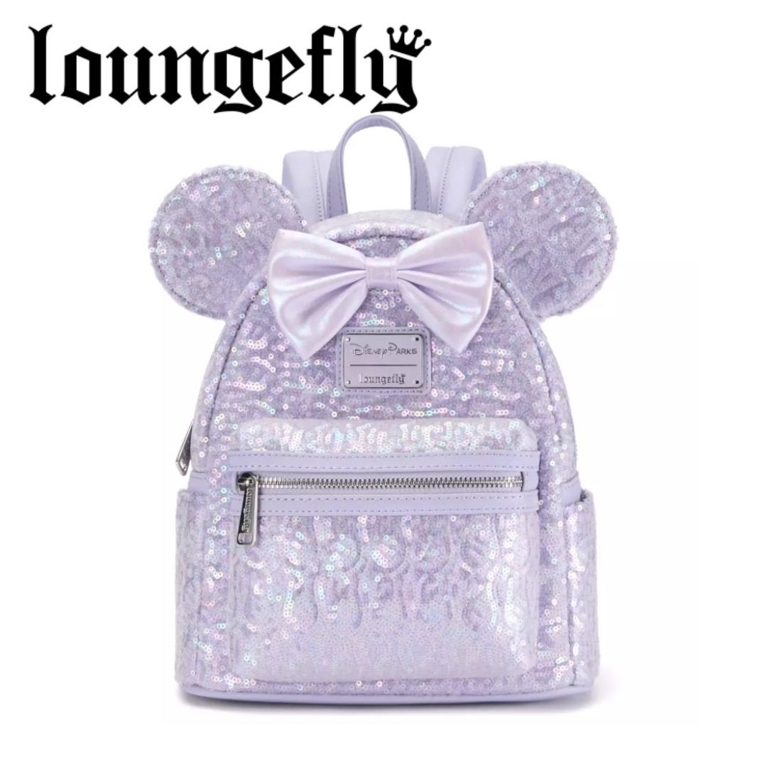 【海外ディズニー】WDW50 ラウンジフライ スパンコール リュック ミニー 海外ディズニー】WDW50 ラウンジフライ スパンコール リュック ミニー