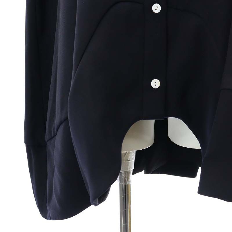 エンフォルド ENFOLD 24AW SOLID FLARE-HEM BLOUSE ブラウス  