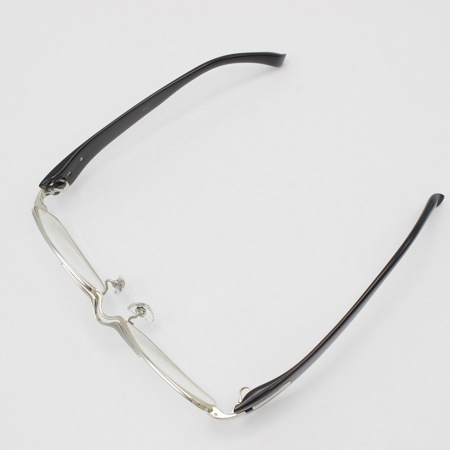 999.9 S-271T col.2090 シルバー/ブラック 54□16-140 メガネ