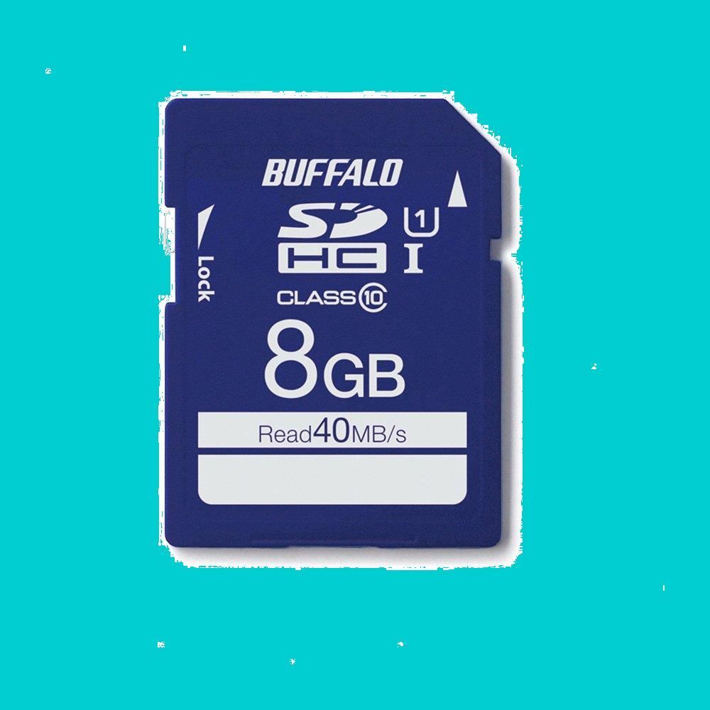 人気商品】BUFFALO UHS-I Class1 SDカード 8GB RSDC-008GU1S - メルカリ