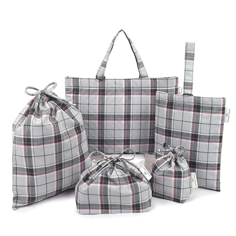 COLORFUL CANDY STYLE LAURA ASHLEY 入園入学 5点セット 男の子 入園入学準備 レッスンバッグ シューズケース 子供 巾着袋 Highland check N8148000