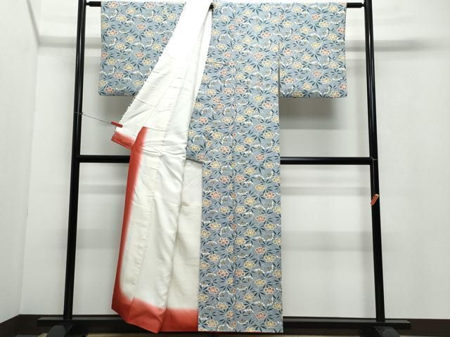 平和屋着物○上質な小紋 型染め 草花文 正絹 逸品 CAAW3601vf - メルカリ