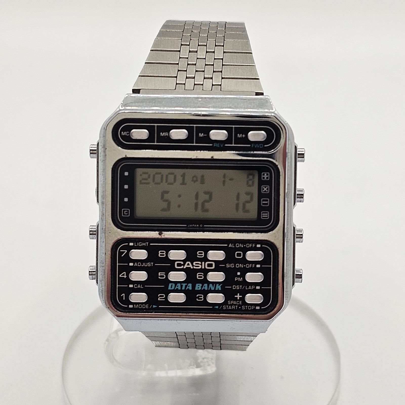 【希少】CASIO CD-401 データバンク ヴィンテージ計算機付腕時計 希少】CASIO CD-401 データバンク ヴィンテージ計算機付腕時計
