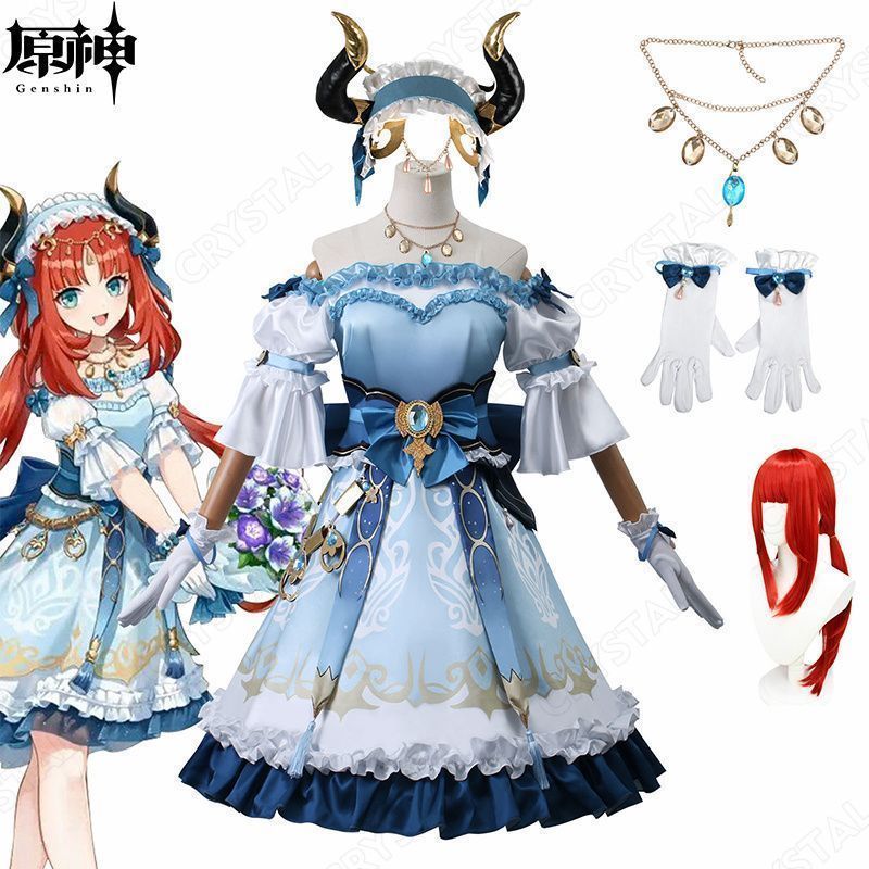 【靴・ウィッグ付き】ニィロウ　原神　コスプレ衣装　三分妄想 三分妄想 原神 コスプレ ニィロウ 衣装 コスプレ ※ウイッグ 靴 追加可