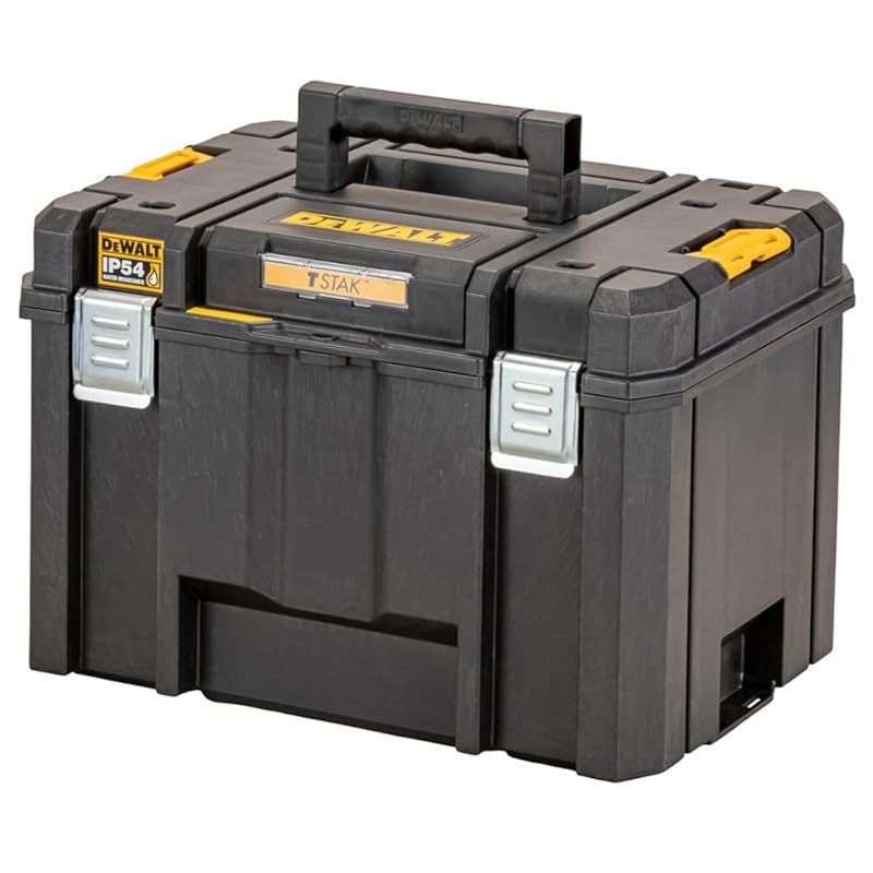 新着商品 デウォルト DEWALT TSTAK ラージボックス Lサイズ 工具箱 収納ケース ツールボックス 大容量 積み重ね収納 脱着トレー IP54 坊塵 防水 設計 DWST83346-1 0