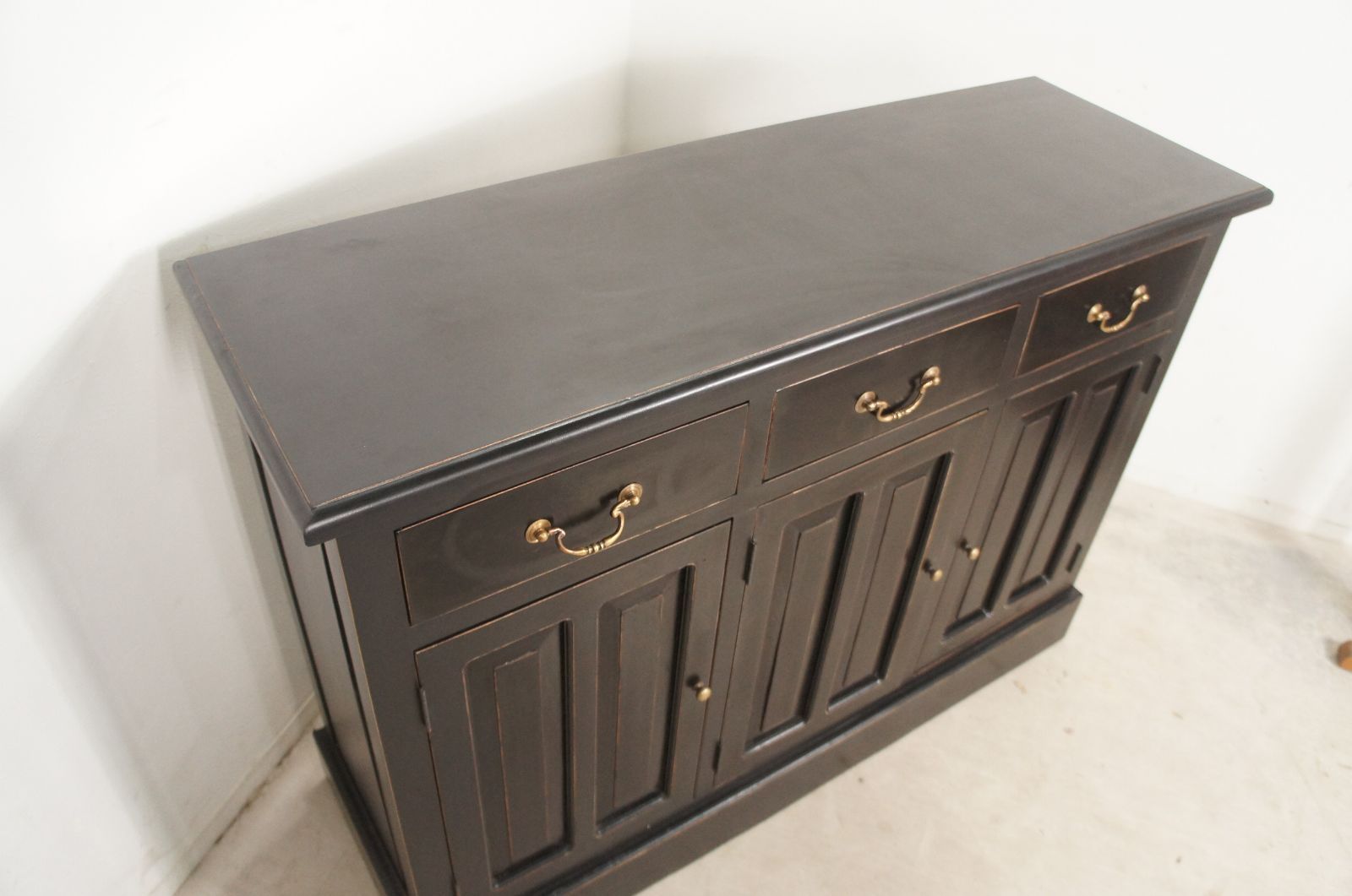 アンティーク調 レジスターカウンター サイドボード 3ドロワー oth-224-BRK