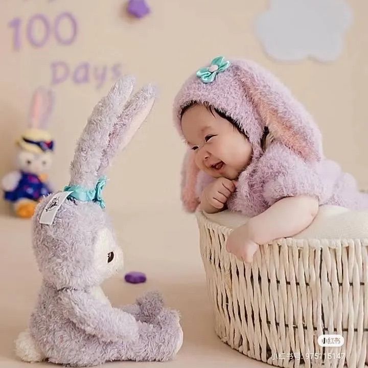 うさぎのロンパース ステラルー ニューボーン 新品 100日 - メルカリ