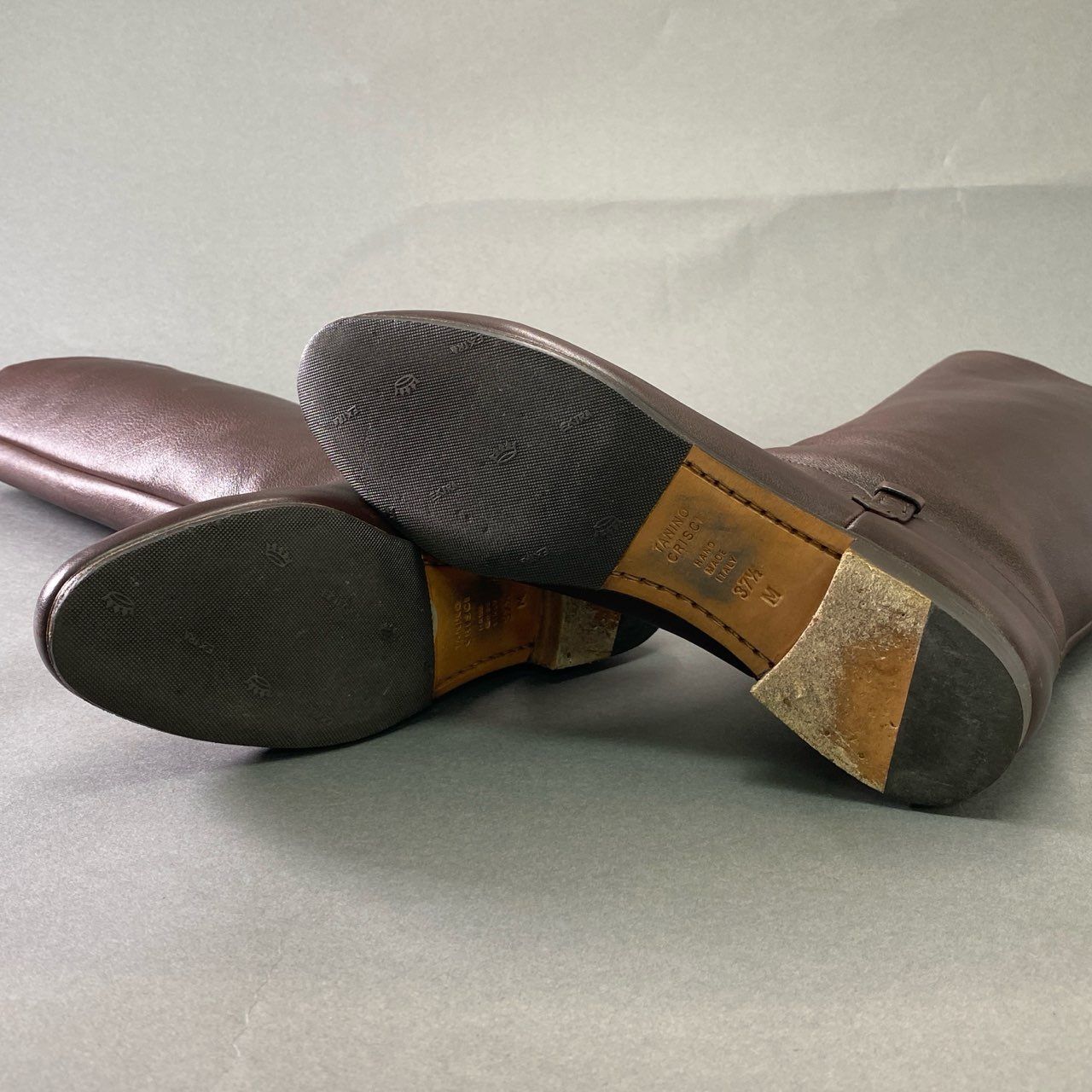 2j11 TANINO CRISCI タニノクリスチー ロングブーツ 37 1/2 ブラウン