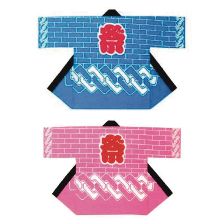 半纏はんてん レンガ 吉原つなぎ シルクプリント