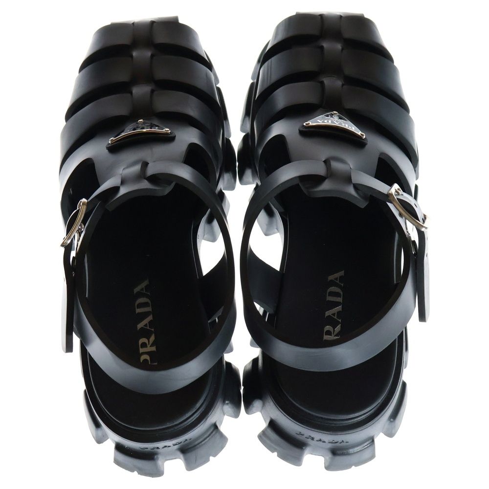 【PRADA】Monolith モノリス ラバー ストラップ サンダル ロゴ PRADA】Monolith モノリス ラバー ストラップ サンダル ロゴ