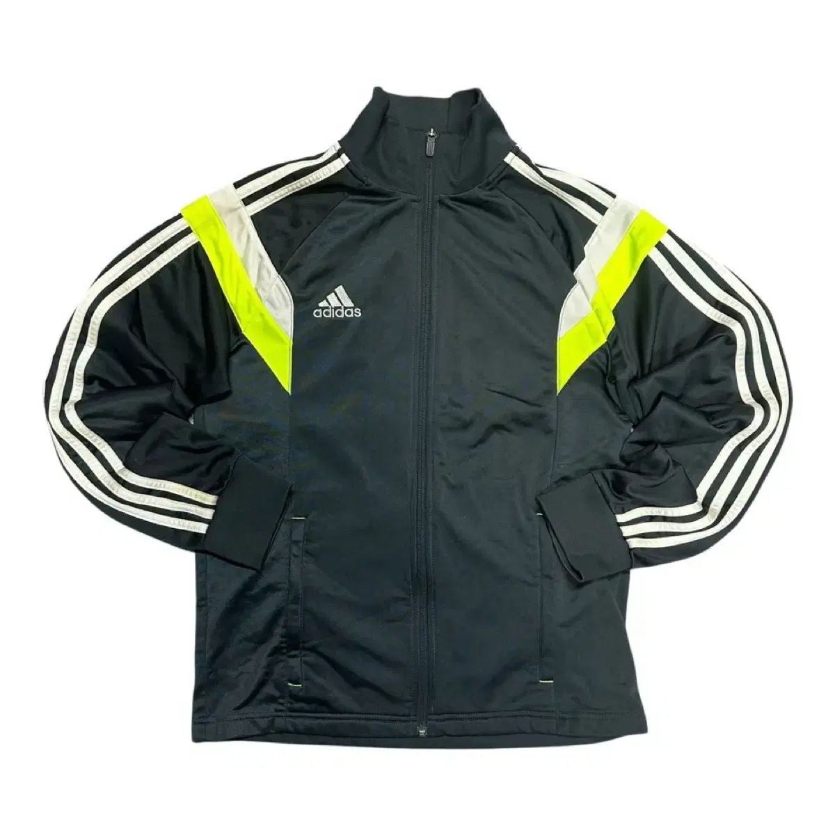 adidas(アディダス) チャコールグレー バイカラー トラックトップス ジャージ