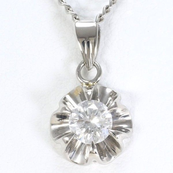 PT PT850 ネックレス Necklace ダイヤ 0.427 鑑定書 総重量約4.5g 約40cm