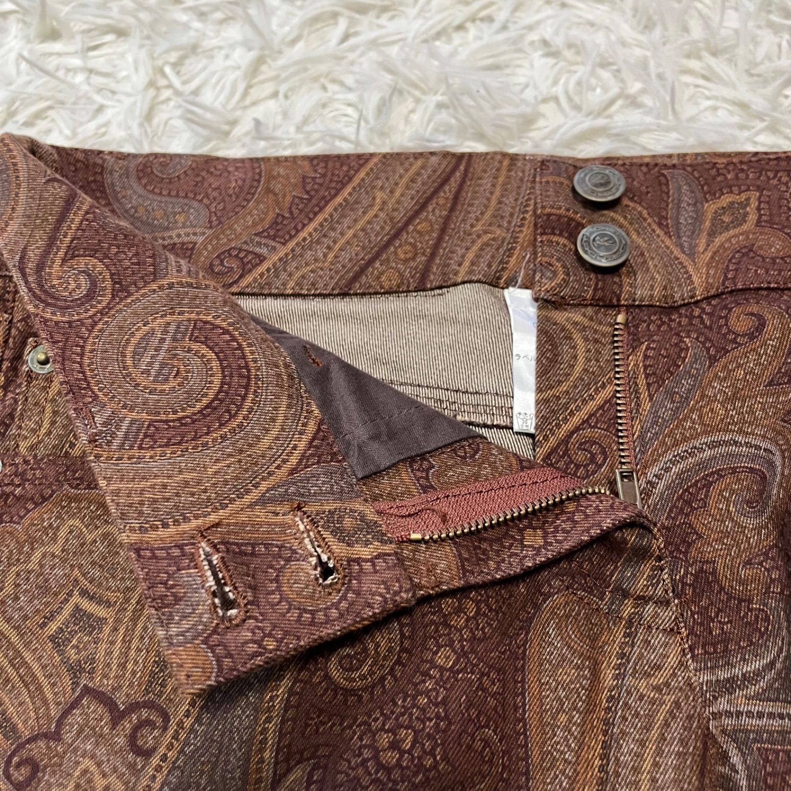 エトロ　ペイズリー柄コットンパンツ ETRO エトロ ペイズリー柄 ストレッチコットンパンツ カジュアル