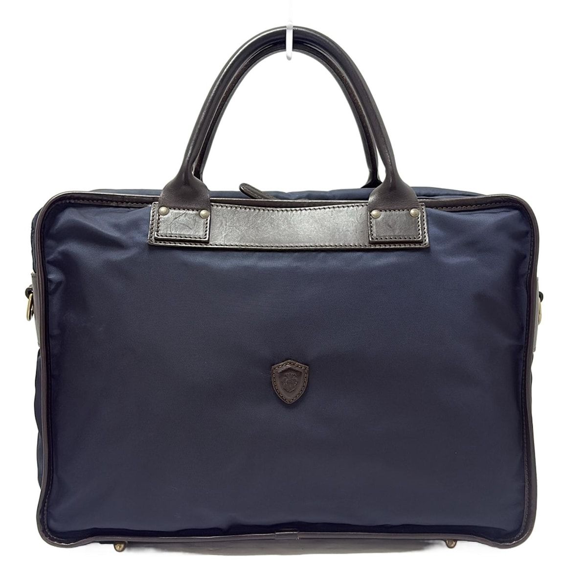 Felisi フェリージ ビジネスバッグ - 1775 ネイビー×ブラウン 本体ロックなし レザー