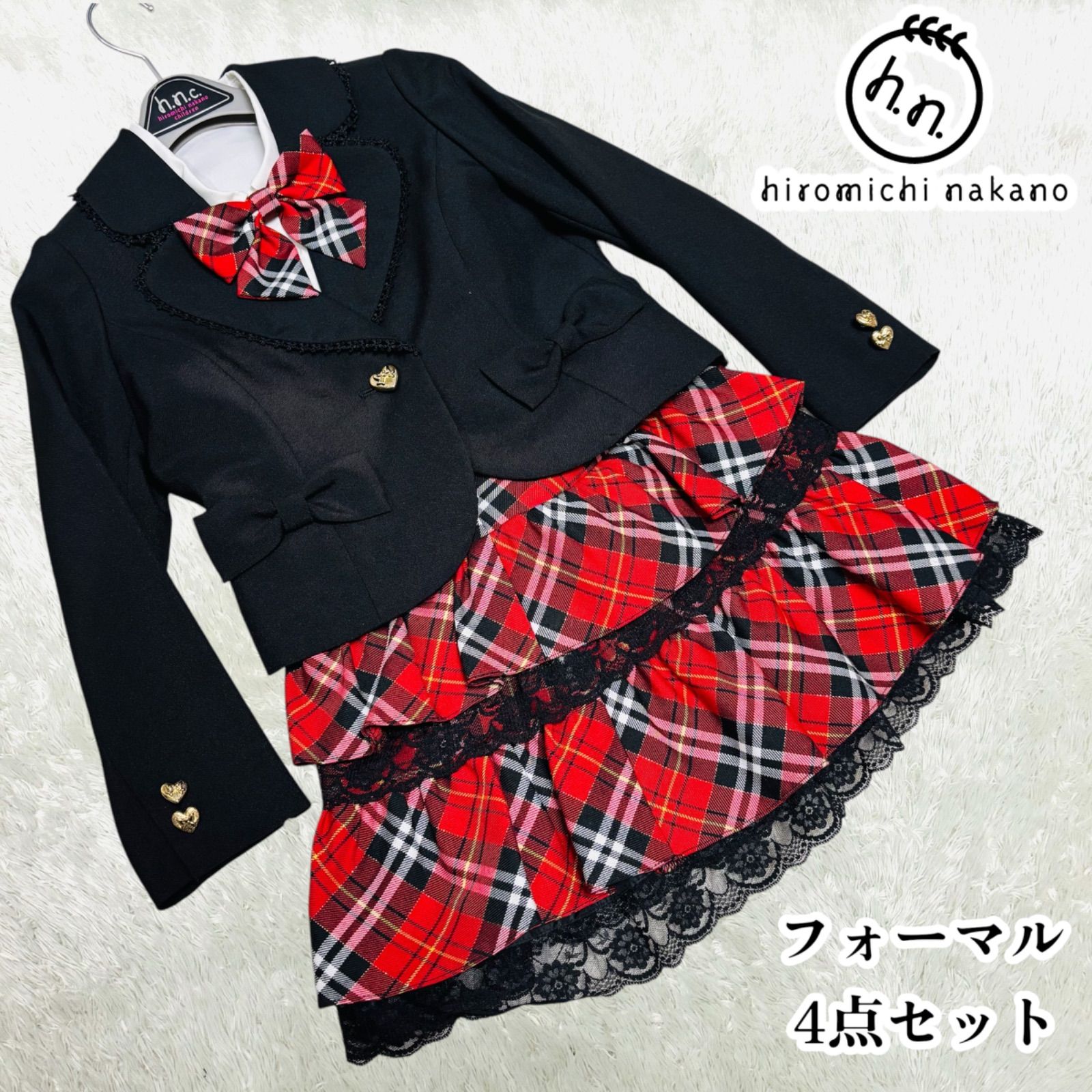 美品 hiromichi nakano ナカノヒロミチ 女の子 フォーマル 4点セット 