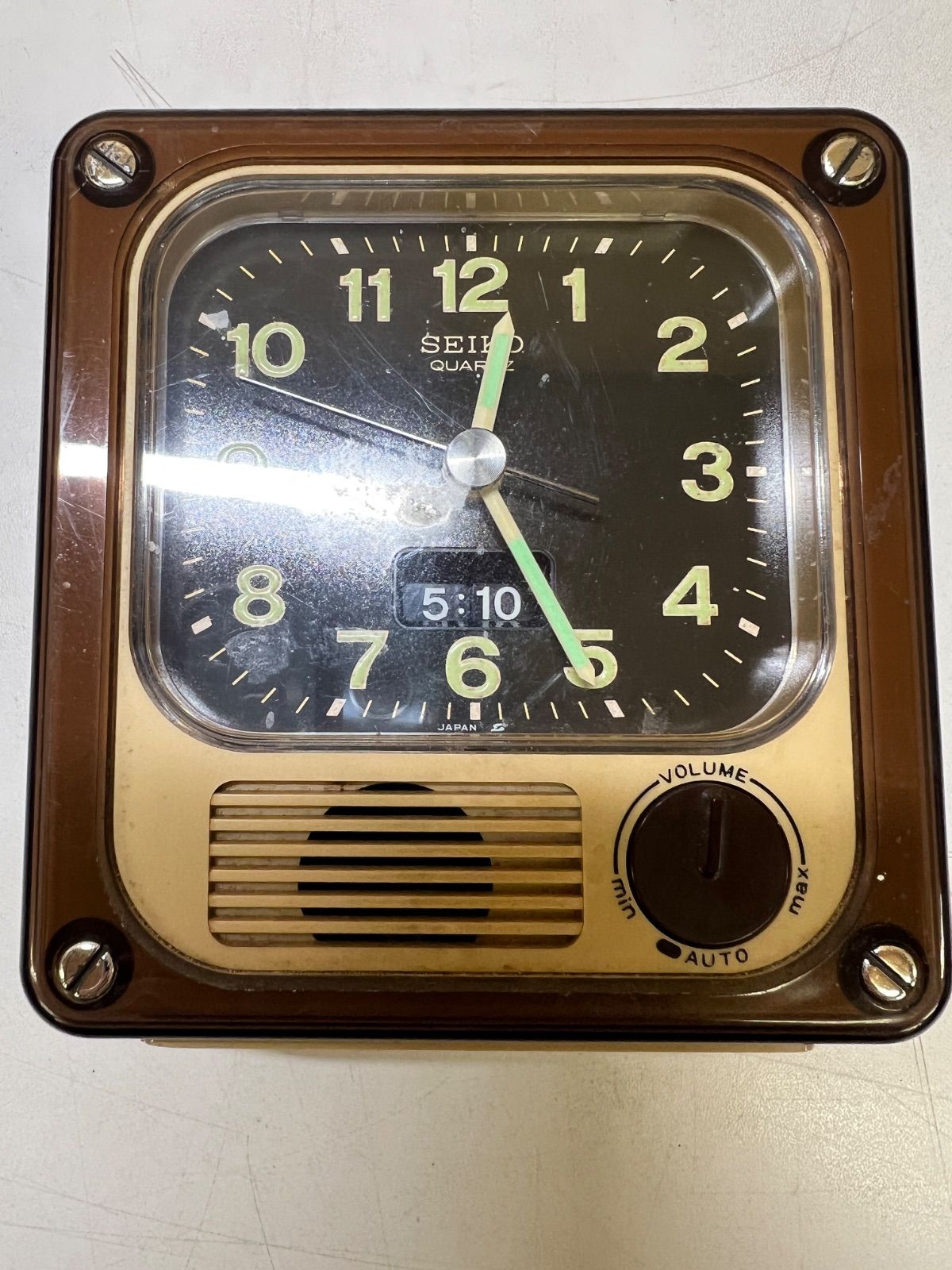 レトロ SEIKO クォーツ アラームクロック (昭和レトロ ジャンク