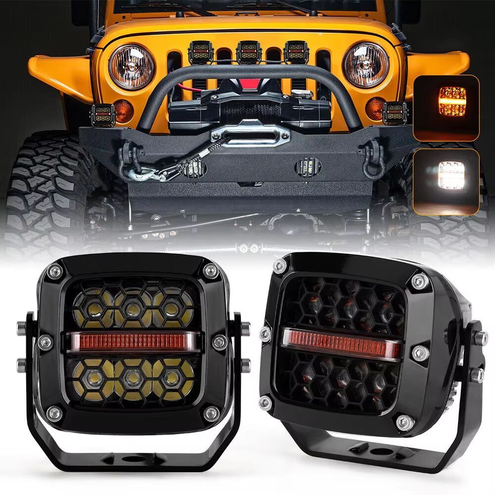 3.5インチLEDドライビングライト 60W オフロードライト 作業灯 トラック ジープ ATV UTV用LYX