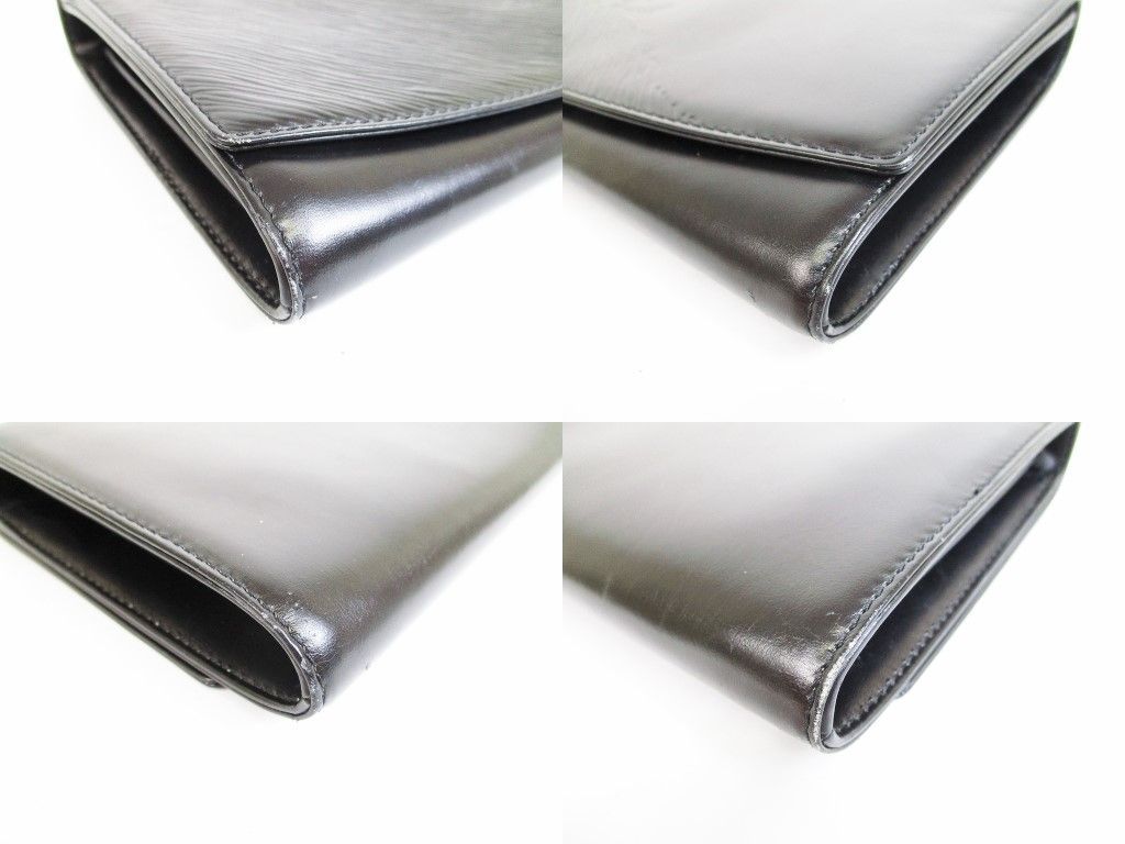 【廃盤品・希少】ルイヴィトン　エーゲ　オペラ　クラッチバッグ　ブラック　レザー 希少】LOUIS VUITTON ルイヴィトン オペラライン エーゲ