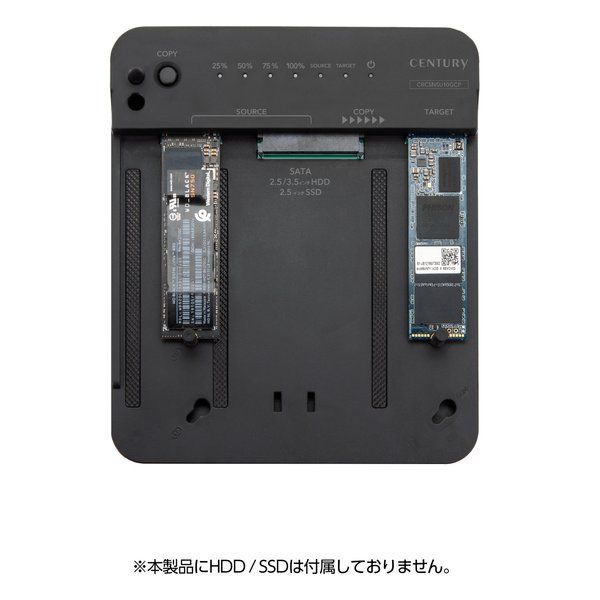 Century センチュリー 裸族のどれで～もステーション-クローン USB10Gbps USB3.2 Gen2 搭載 ブラック CRCSNSU10GCP 2652281