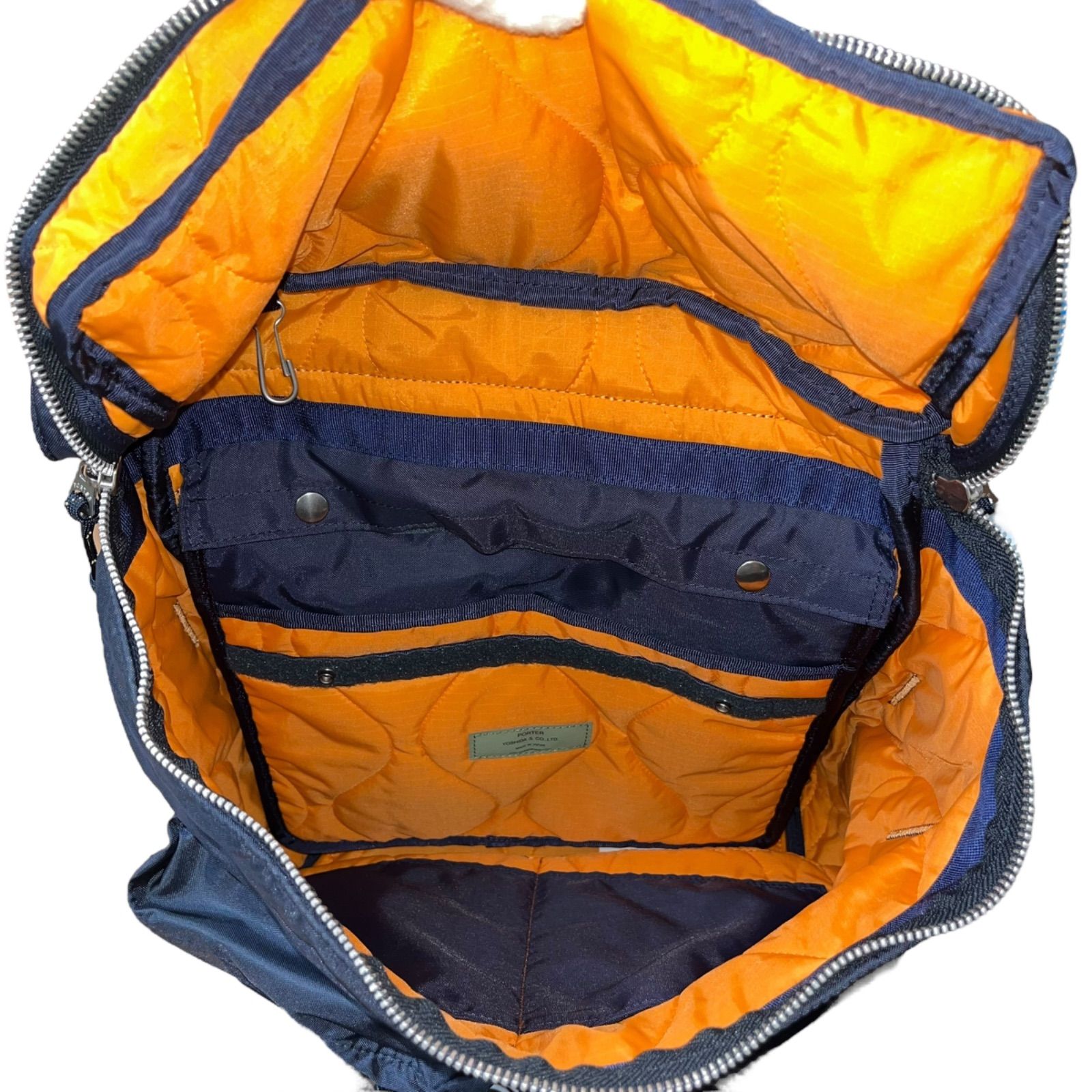 PORTER ポーター FORCE バックパック 美品 美品✨ポーター フォース リュック ロゴ 大容量 ナイロン ブラック A4