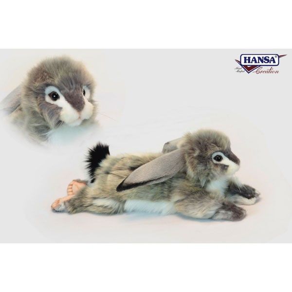 HANSA 6522 ハイイロウサギ40 全長：40cm BUNNY GREY BH6522