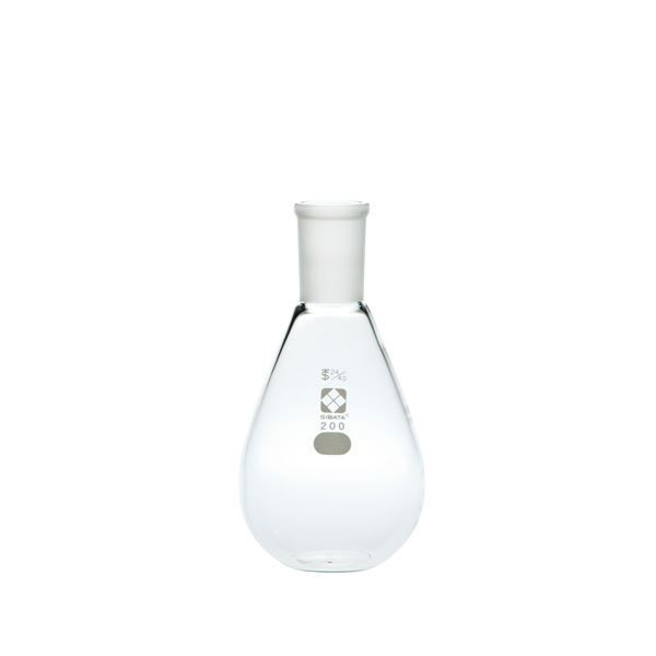 共通摺合平底なす形フラスコ 200mL 【005400-24200】