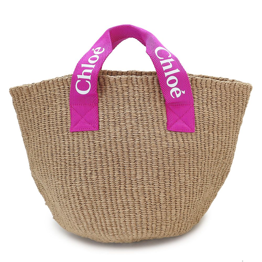 クロエ ハンドバッグ かごバッグ キッズ ガールズ 女の子 レディース 大人もOK バスケットバッグ ピンク Chloe KIDS × Mifuko C20045 49L ec