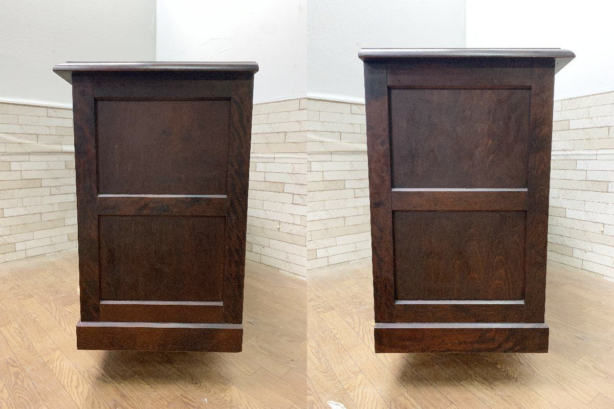 北海道民芸家具 樺無垢材茶棚「HM108K」 　　サイドボード/リビングボード 北海道民芸家具 樺無垢材茶棚「HM108K」 サイドボード/リビング