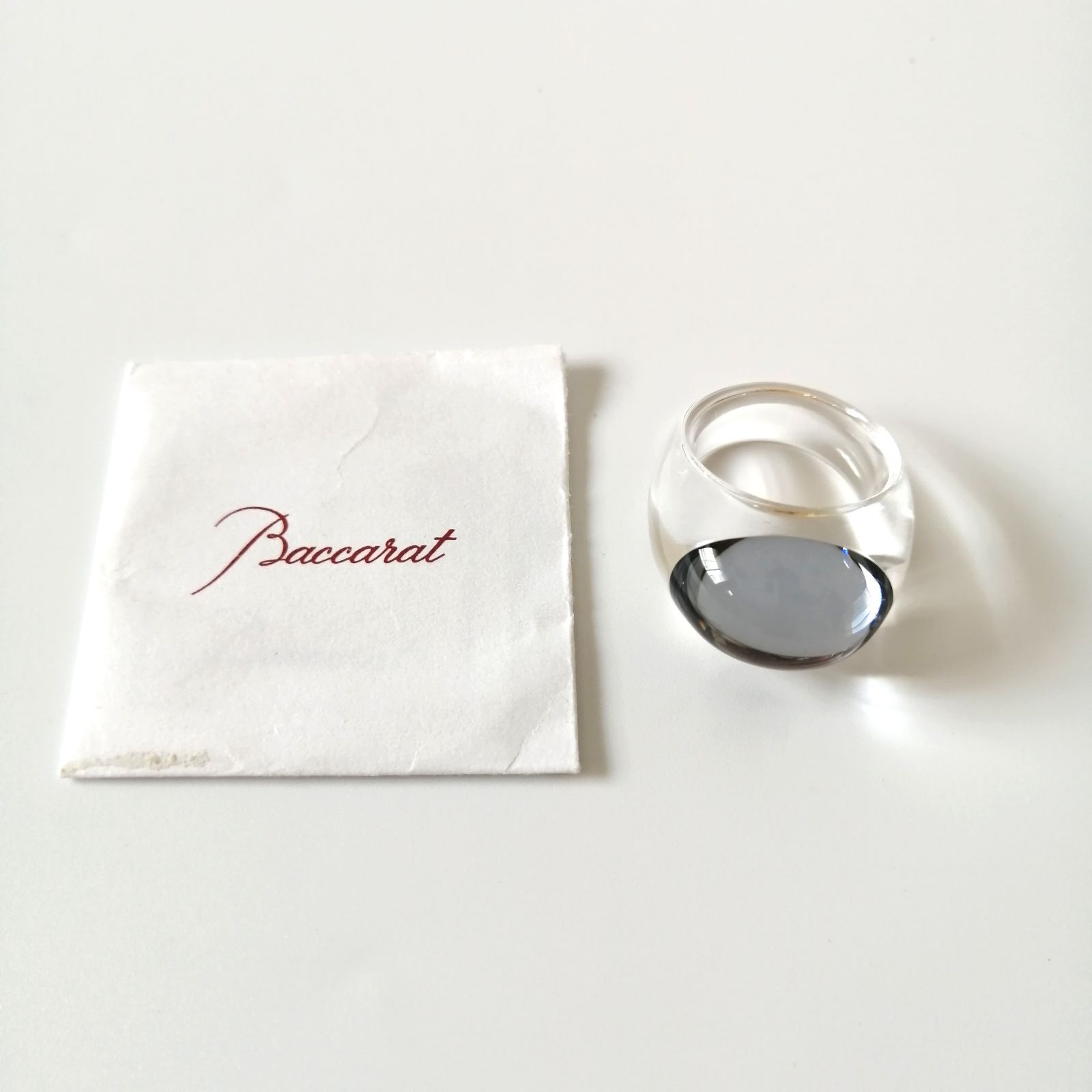 バカラ タンゴリング クリアイリゼ【美品】 希少 美品 バカラ イリゼ クリア タンゴ クリスタル リング 12.5