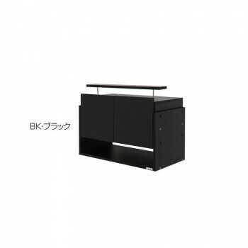ラック ワイド 上置き ロータイプ 奥行39cm用 CR-T8339US BK ブラック