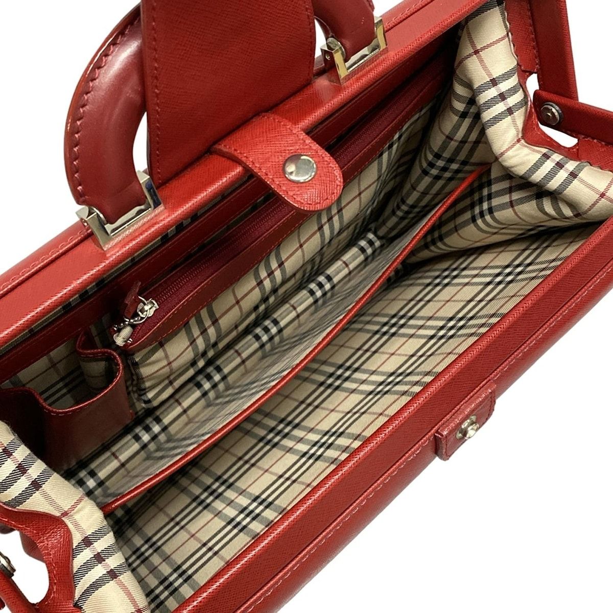 BURBERRY 赤 レザー ビジネスバッグ BURBERRY/Burberry(バーバリー) ビジネスバッグ レッド 本体ロックあり