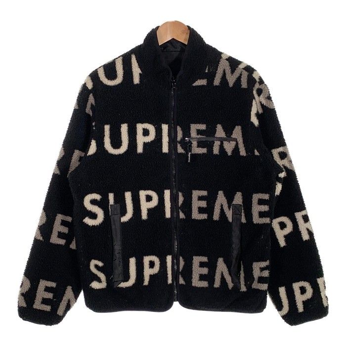 SUPREME シュプリーム 18AW Reversible Logo Fleece Jacket