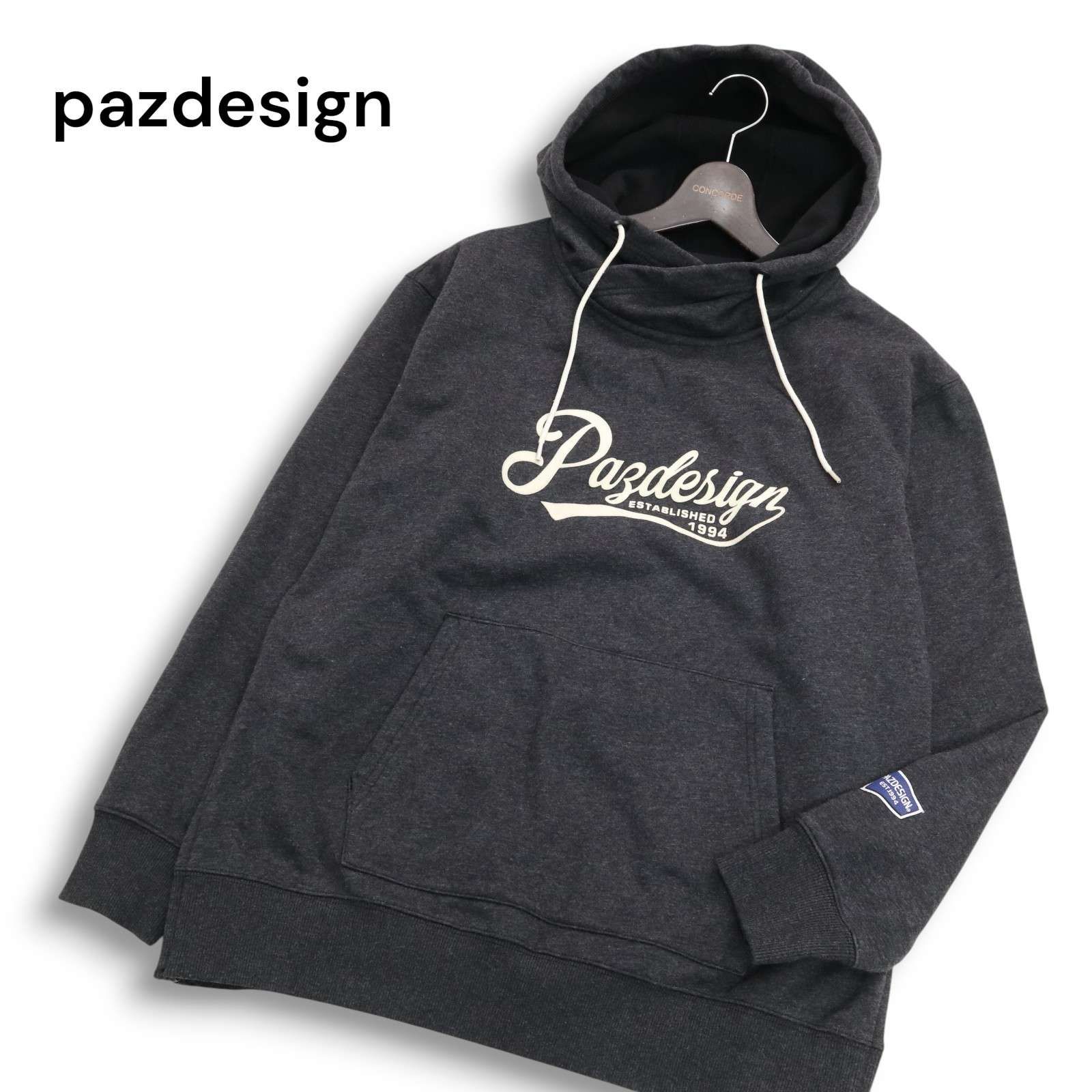 Pazdesign パズデザイン 秋冬 裏起毛☆ 裾ジップ スウェット プル 