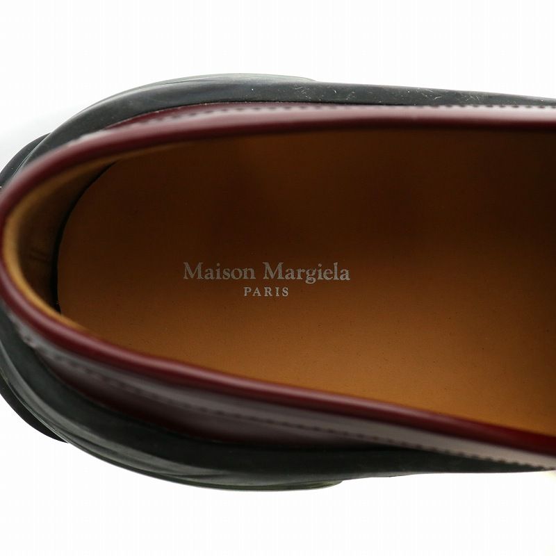 マルジェラブラウンレザー ローファー サイズ43 マルタンマルジェラ Martin Margiela ローファー レザー 厚底